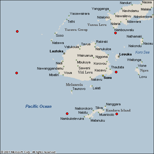 ADVANCED MAP: Click anywhere on the map and get precise Fiji marine 