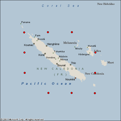 New Caledonia Marine Weather Forecast