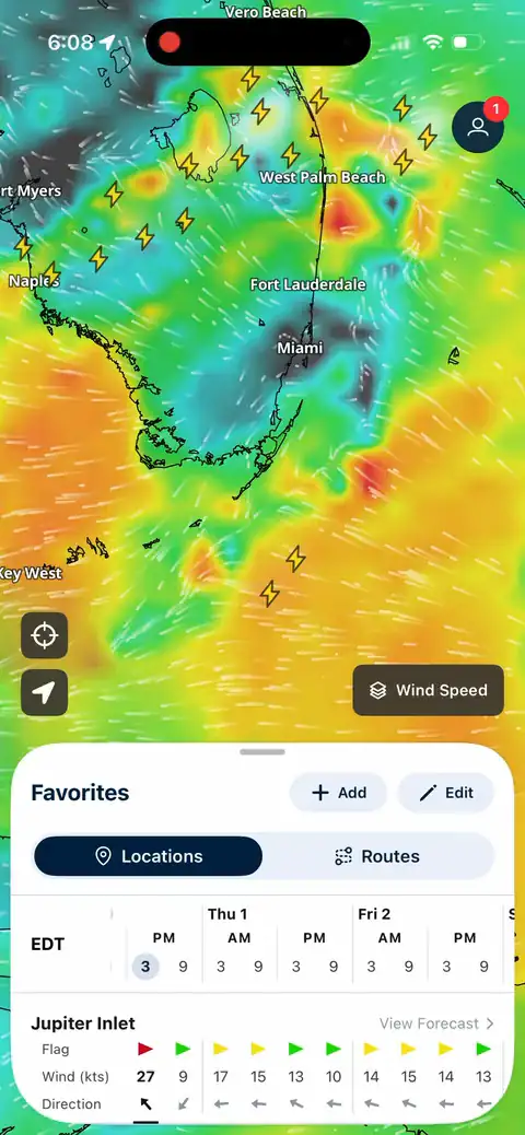 Lightning and storms app preview 1
